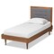Baxton Studio Greta Mid-Century Modern Dark Grey Fabric Upholstered and  Wood Twin Size Platform Bed 189-11164-11158-ZORO - alternate 7